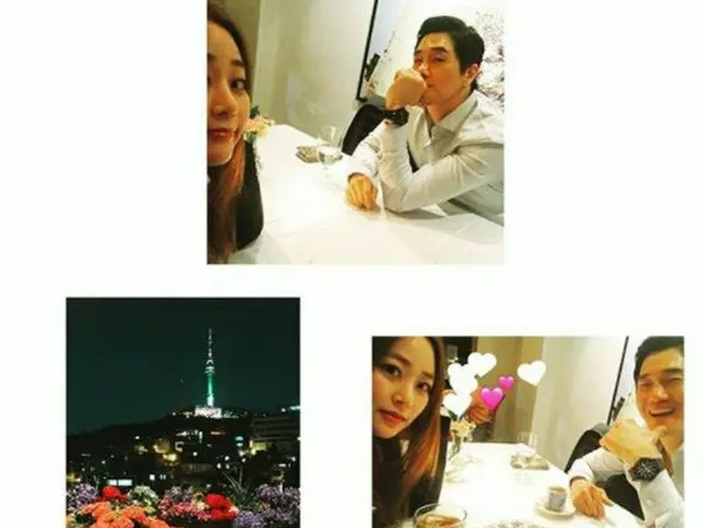 Actor Yoo Ji Tae and his wife Kim Hyo Jin, released a happy dating photo.