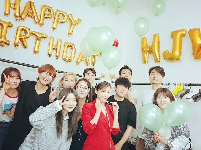 【G Official】 Actress Ha Ji Won, celebrate his birthday.