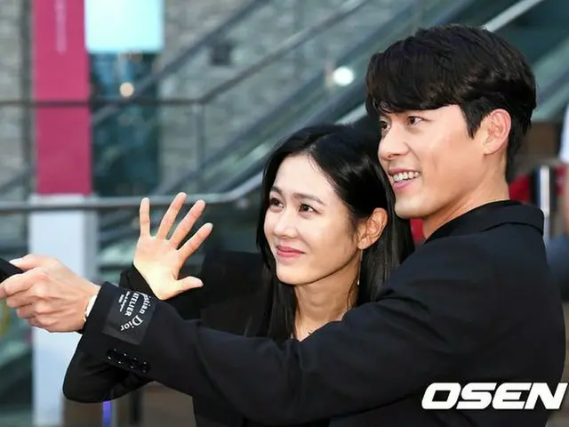 Actress Son Ye Jin & actor HyunBin attended the movie ”negotiation” showcase.Seoul · COEX Live Plaza