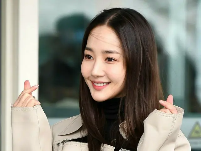 Actress Park Min Young departure to attend a collection show in Milan, Italy.