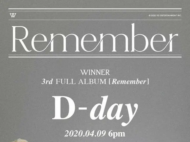 WINNER，今天（9日）下午6:00，发行了第三张完整专辑“ Remember”
