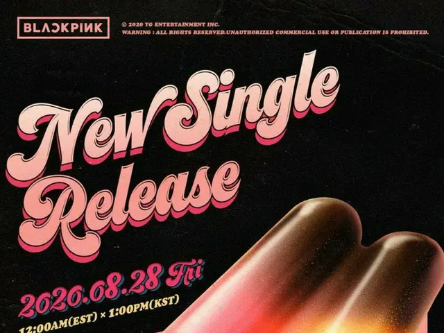 与#BLACKPINK和Selena Gomez的合作歌曲海报是韩国的热门话题