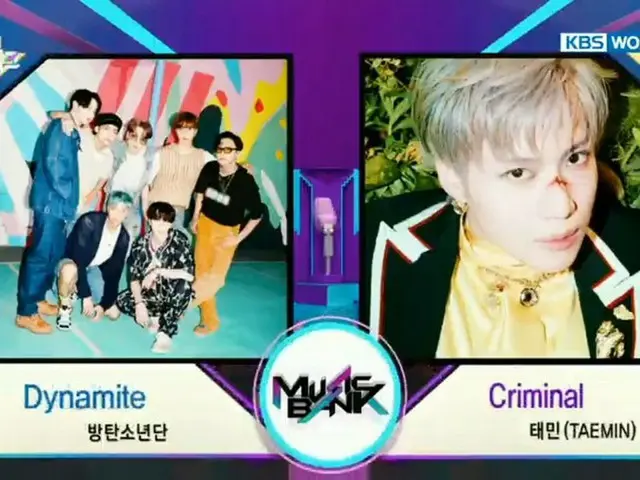 “ #BTS vs #SHINee Taemin”，今天的第一名候选人
