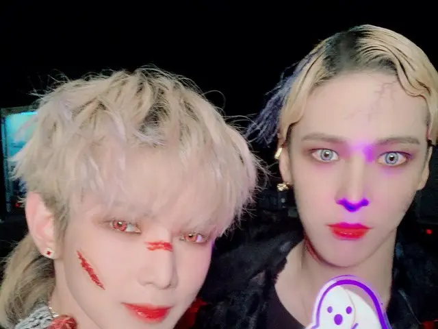 【T公式】ATEEZ，[ #女雕像]康！昨天的万圣节庆祝活动Yeracula🧛（feat.Yuracula🧛） #ATEEZ #ATEEZ