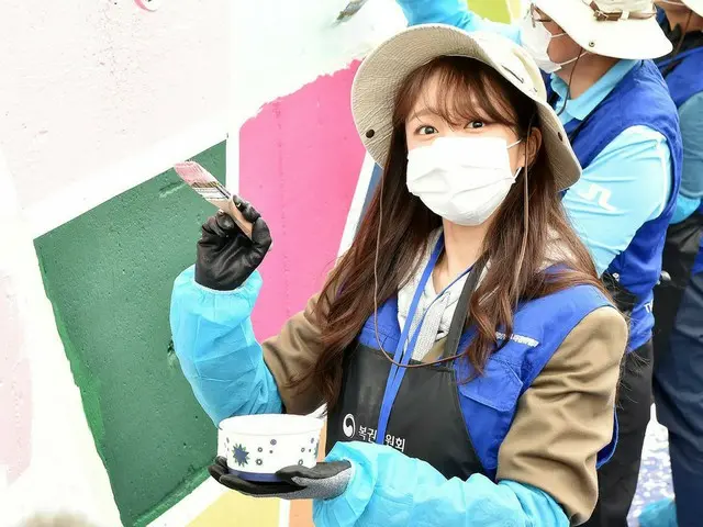 哈尼（EXID）参加了第13届幸福同情服务小组的第二次志愿者活动