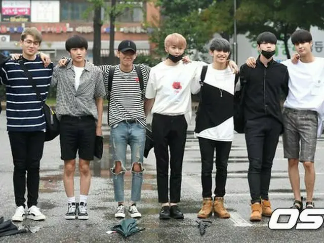 UP 10TION, KBS 2 to ”Music Bank” rehearsal.