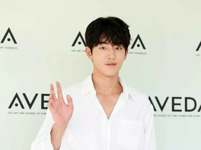 Actor Nam JuHyuk attended the AVEDA launching event.