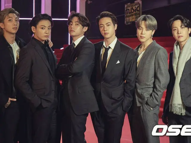 防弹少年团，“让2020年大放异彩的最佳团体”，以压倒性的优势排名第一