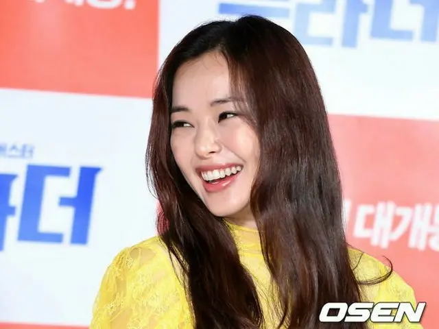 Actress Lee Honey attended the production presentation of the film ”Brother”.