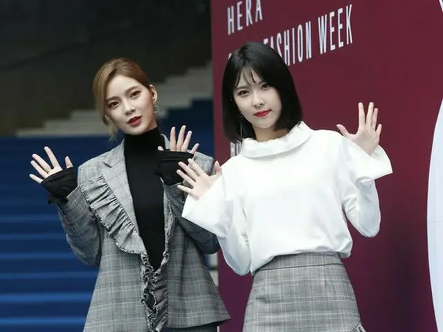 9 MUSES So Jin & Hyemi, attended the ROMANCHIC fashion show. On the afternoon of18th, Dongdaemun DDP