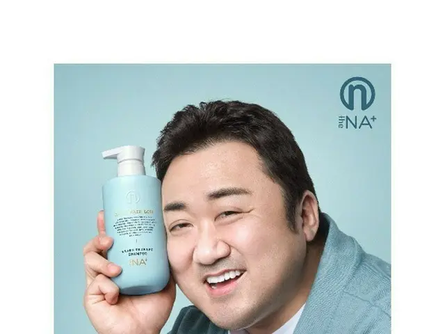 演员马东锡，护发品牌“the NA+”的模特
