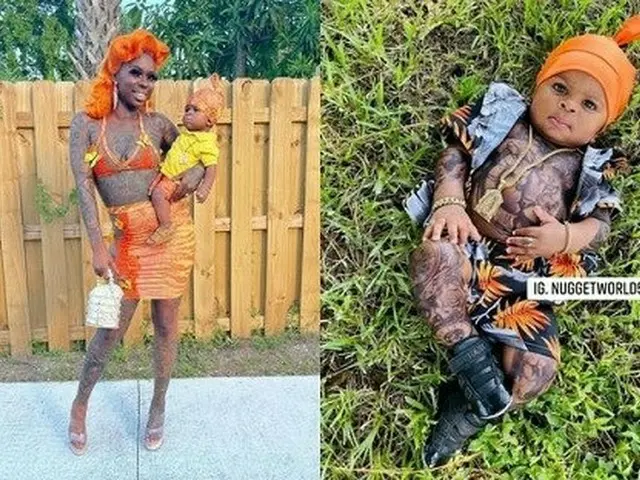 1岁男孩全身纹身？美国时装设计师 SHAMEkia Morris 饱受批评之声