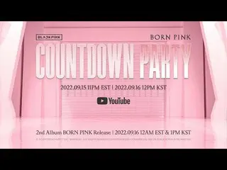 [官方] BLACKPINK，BLACKPINK - 'BORN PINK' 倒计时派对  