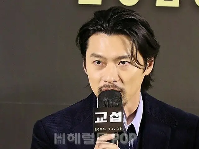 Actor HyunBin attended the production presentation of the movie ”Negotiation”. ..