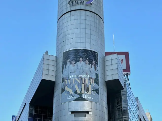《LE SSERAFIM》超大海报现身SHIBUYA109