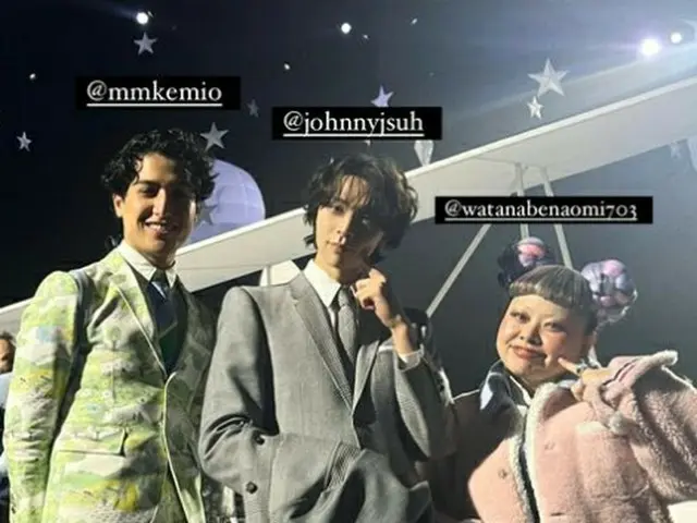 与 Johnny (NCT)、Naomi Watanabe 和 Kemio 的三杆发布是一个热门话题
