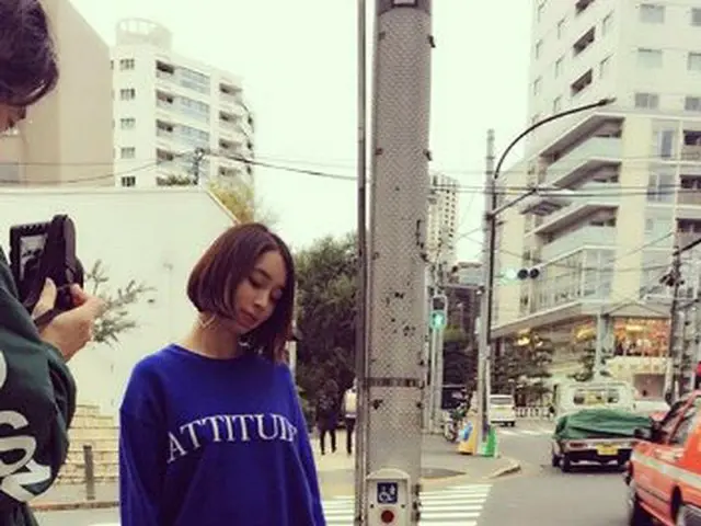 Actress Lee Min Jung, updated SNS. ”shooting in Tokyo”.