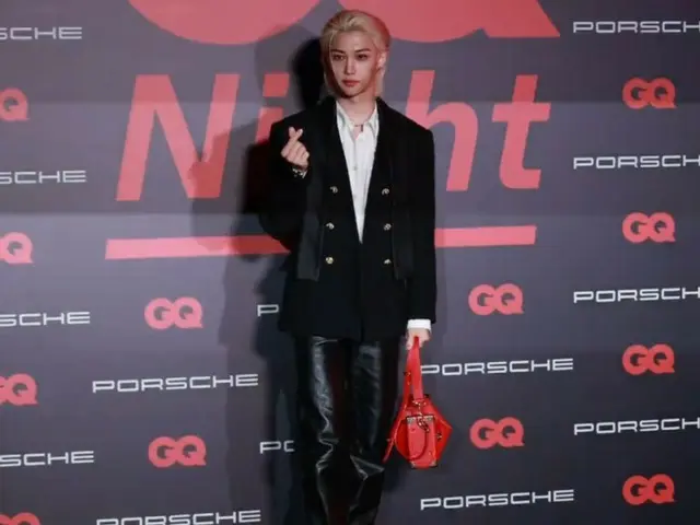 Felix（Stray Kids）现身7日下午出席“2023 GQ LIGHT”派对