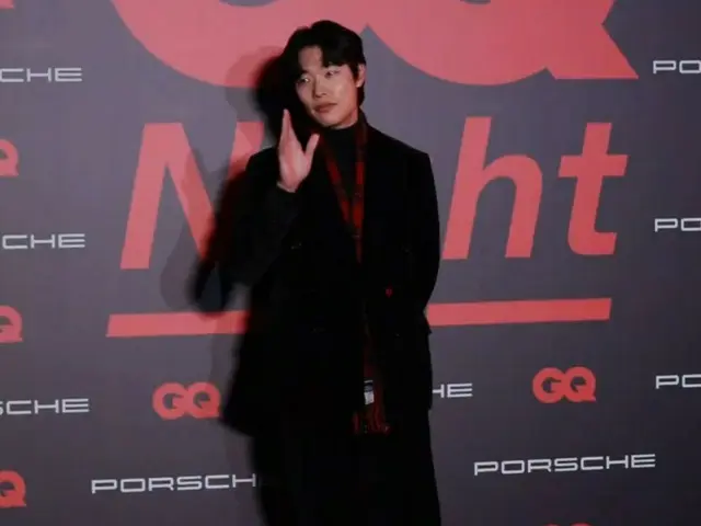 演员柳俊烈7日下午出席“2023 GQ LIGHT”派对