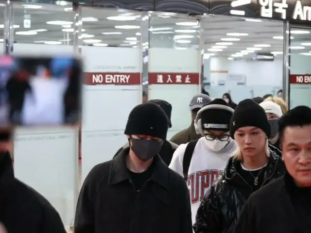 Stray Kids 从日本金浦国际机场返回