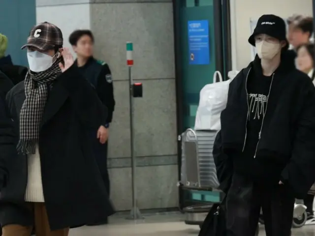 “NCT”RENJUN & CHENLE于23日下午在仁川国际机场回国