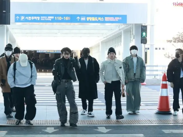 Stray Kids 从仁川国际机场出发前往法国