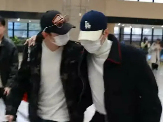 《2PM》Nichkhun & Jun.K 25日上午在金浦国际机场出发前往日本