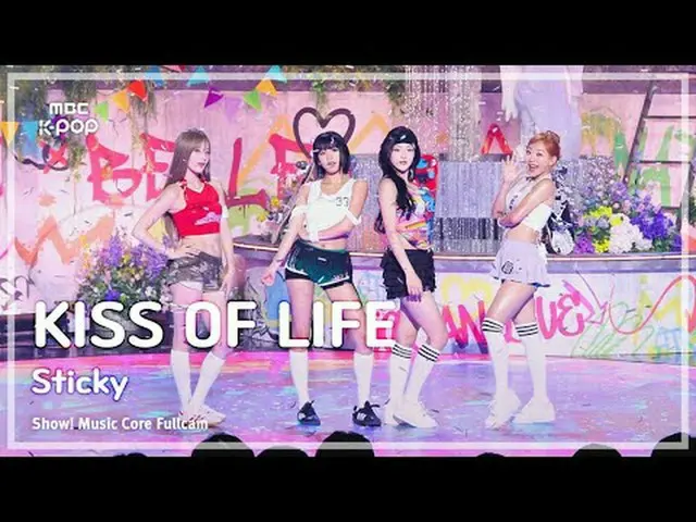 [#Music Fancam] KISS OF LIFE（生命之吻）– 粘 |展示！音乐核心| MBC240706 广播#KISSOFLIFE #Sticky 