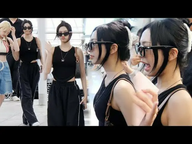 240729 BABYMONSTER_ _ CHIQUITA 机场出发粉丝视频 by 스피넬 * 请勿编辑，请勿重新上传    