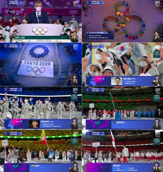 韩国SBS奥运会开幕式转播，国家介绍时的地图从“竹岛（独岛）”开始......收视率No.1