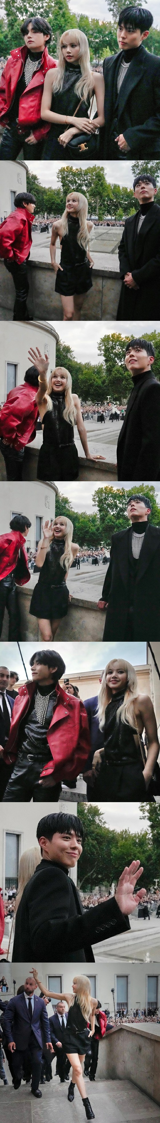 “防弹少年团”V&“BLACKPINK”LISA&朴宝剑，韩国国家队明星齐聚巴黎