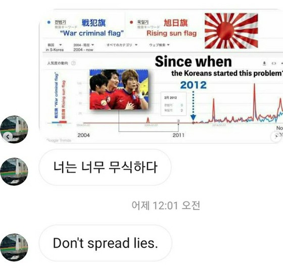 韩国教授批评日本网民合成照片攻击