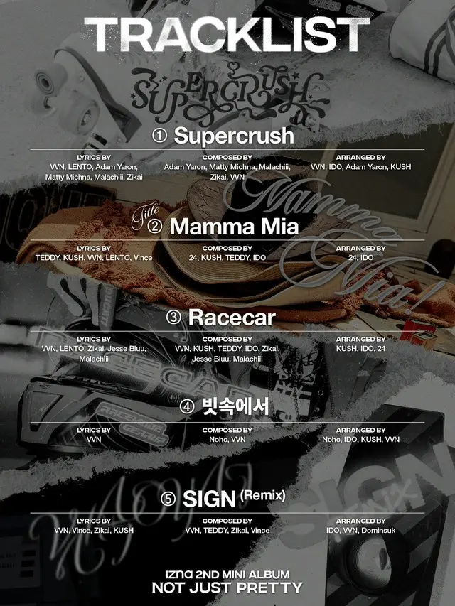 “30日カムバック”「izna」、ニューアルバムのトラックリスト公開…タイトル曲はTEDDYプロデュース 「Mamma Mia」