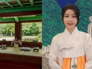 韩国已故总统夫人金珍熙在宗庙茶会期间也参观了私人神龛……“总统办公室指示”——韩国