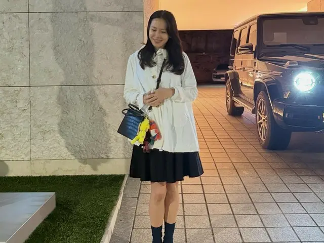 演员孙艺珍以清纯美貌宣传电影，“中秋节没办法了”