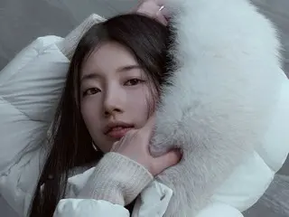 秀智（前 Miss A）皮肤雪白，宛如冬日女神