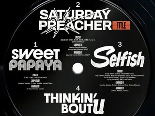 ASTRO成员车银优公开第二张个人专辑《ELSE》的曲目列表……主打歌是《SATURDAY PREACHER》。