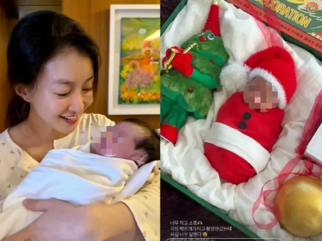 女演员李诗英发布第二个孩子的照片，并问道：“你们觉得我像圣诞装饰品吗？”引发争议。