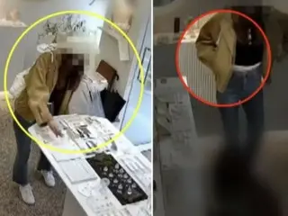 一名日本游客因犯罪被监控录像拍下，其口袋里还装着手镯 = 韩国