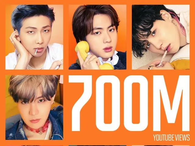 BTS 的《Permission to Dance》MV 观看次数突破 7 亿……这是该视频第十次达到这一里程碑。