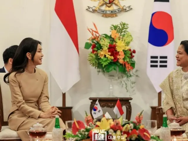 韓国大統領夫人、インドネシアのファーストレディと「親交」
