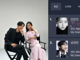 演员南宫珉表示，他对与他合作的电视剧《情人》中的安恩珍获得人气榜第一感到“自豪”……他完全沉浸在自己的角色中了吗？