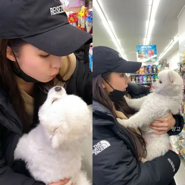 女優シン・セギョン、子犬と愛情いっぱいのチュー…世の中を幸せにするツーショット？
