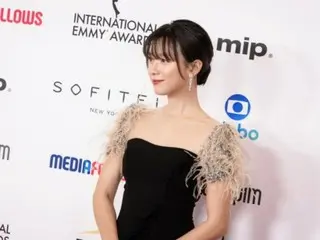 演员韩孝珠亮相国际艾美奖……流利的英语引人关注