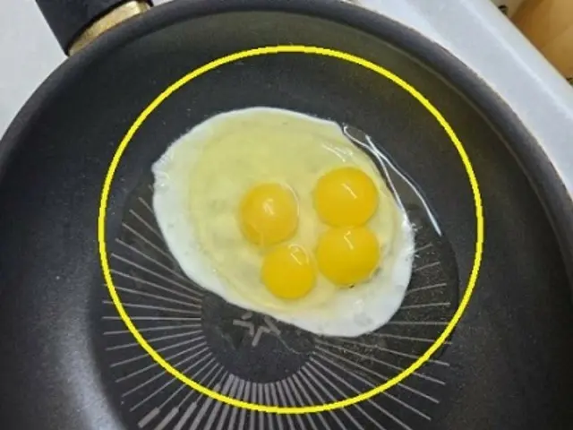 黄身が4つ入っていた卵