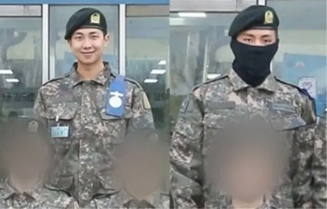 「BTS（防弾少年団）」V＆RM、訓練所での近況を追加で公開…余裕が感じられる笑顔