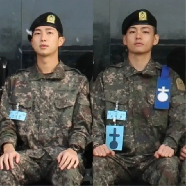 「BTS（防弾少年団）」V＆RM、訓練所での近況を追加で公開…余裕が感じられる笑顔２