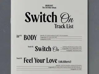 [官方]《Highlight》第五张迷你专辑《Switch On》曲目列表公开...主打歌是《BODY》