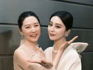 “华丽二拍”李有爱x范冰冰，代表韩国和中国的女神的相遇……优雅的美让人移不开眼
