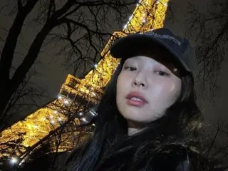 「BLACKPINK」JENNIE，潇洒时髦气场尽显……闪耀巴黎的美丽